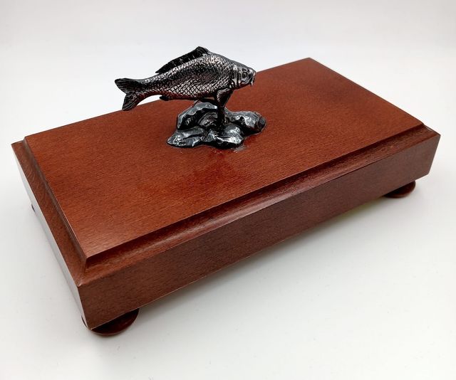 FIGURA DE PLATA "CARPA" DE MUELA (11123)