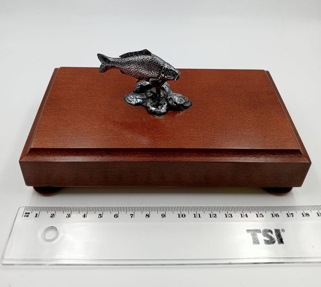 FIGURA DE PLATA "CARPA" DE MUELA (11123)