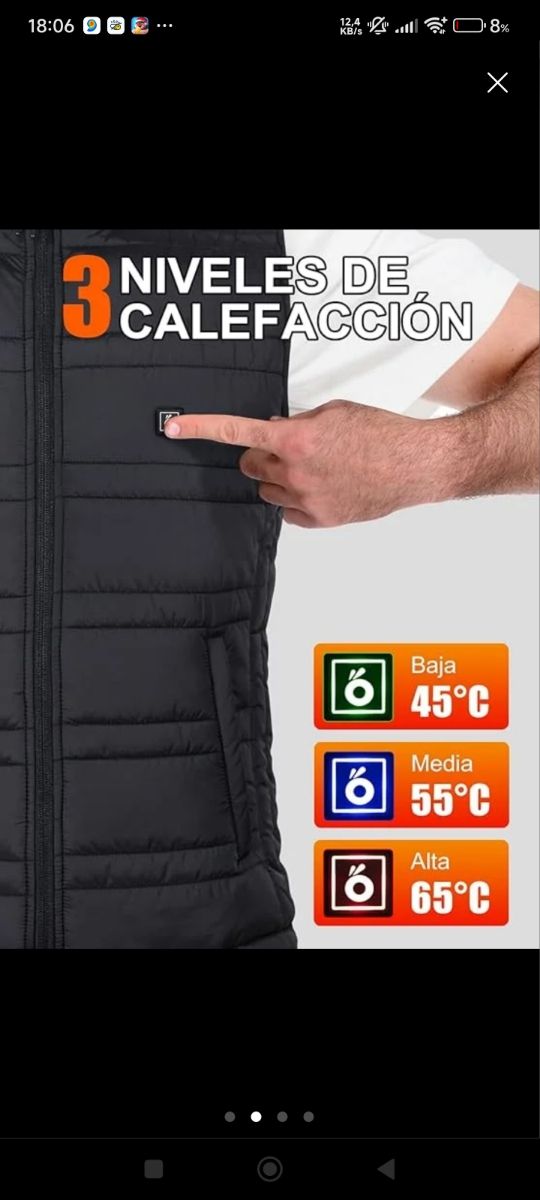 Chaleco Calefactor a Estrenar