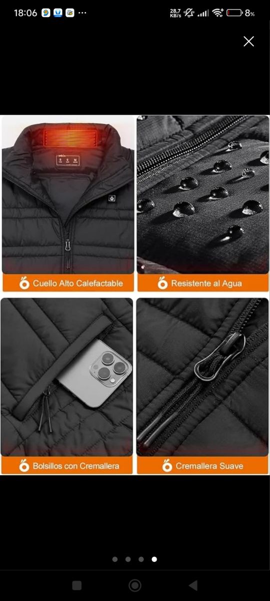 Chaleco Calefactor a Estrenar