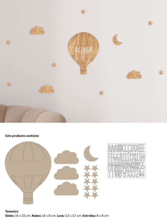 DECORACIÓN DE PARED INFANTIL REGALO 