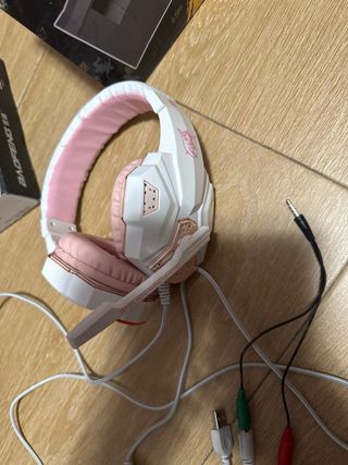 QearFun LEDauriculares con micrófono para jugador