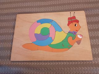 Puzzle juguete madera