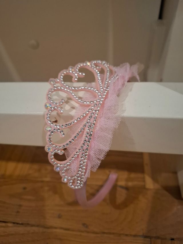 Diadema rosa princesa hada