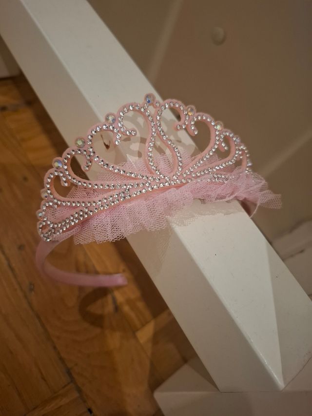 Diadema rosa princesa hada