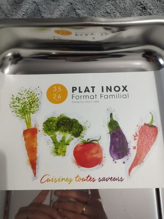 Bandeja para horno acero inoxidable