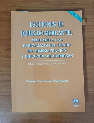 Libro de Derecho Mercantil ADE