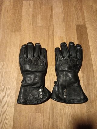Guantes de moto de piel .Talla L.
