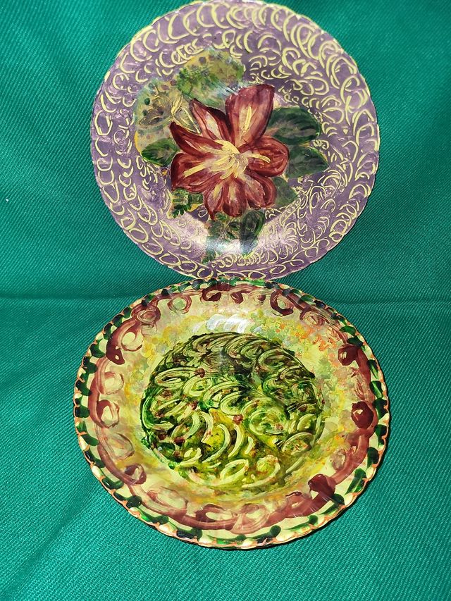 Lote platos pintados