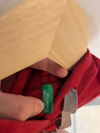 Sudadera roja mujer