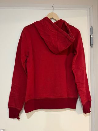 Sudadera roja mujer