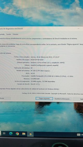 Ordenador Sobremesa HP80
