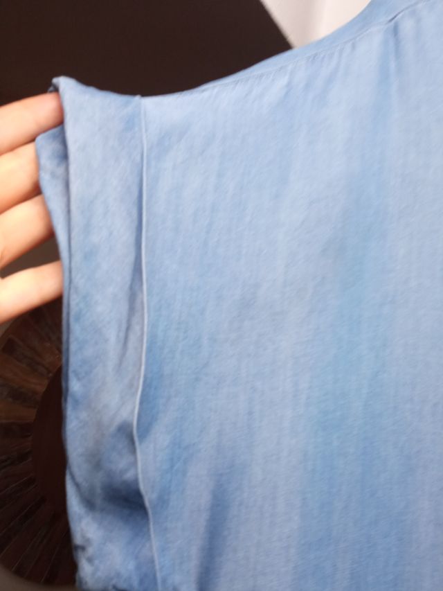 Vestido camisero vaquero de verano MANGO