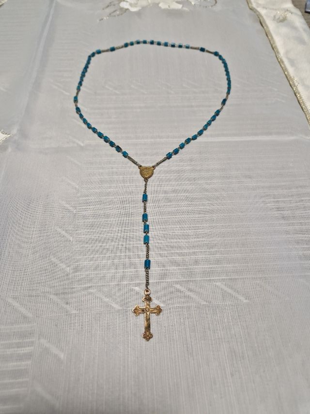 Rosario in pasta di vetro