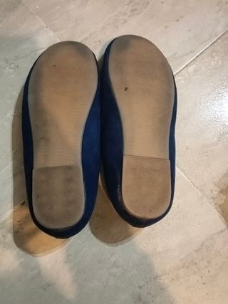 Manoletinas azul marino