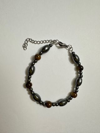 Bracciale in pietra e acciaio. Unisex
