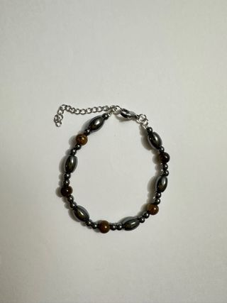 Bracciale in pietra e acciaio. Unisex