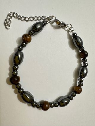 Bracciale in pietra e acciaio. Unisex