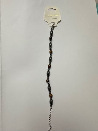 Bracciale in pietra e acciaio. Unisex
