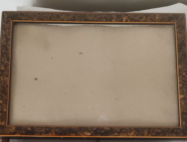 Lotto di 6 cornici in radica di legno anni 30 - 40