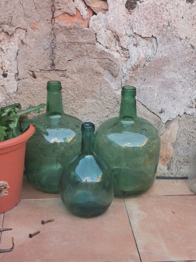 Damajuanas cristal verde