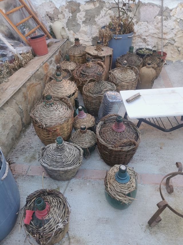 Damajuanas cristal verde