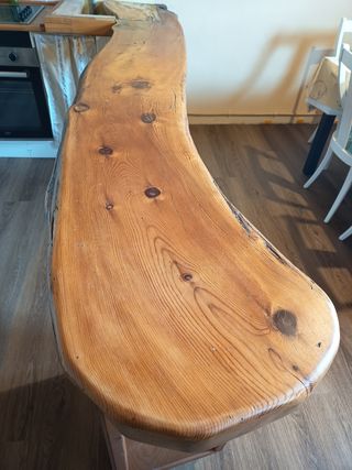 Encimera maciza de Pino rojo
