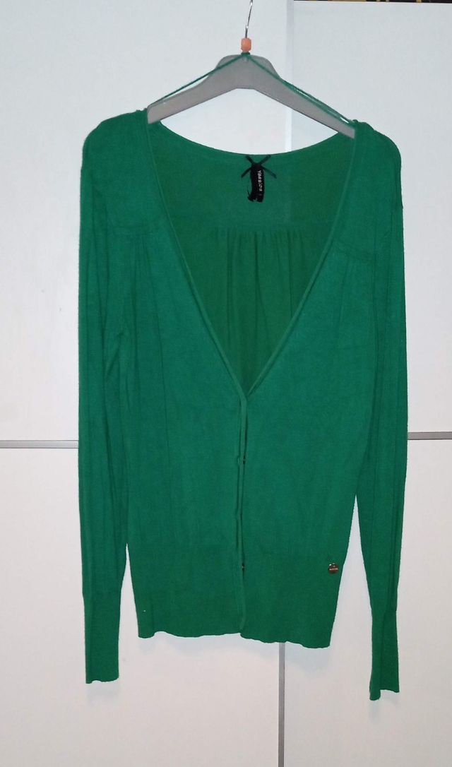Cárdigan verde talla S