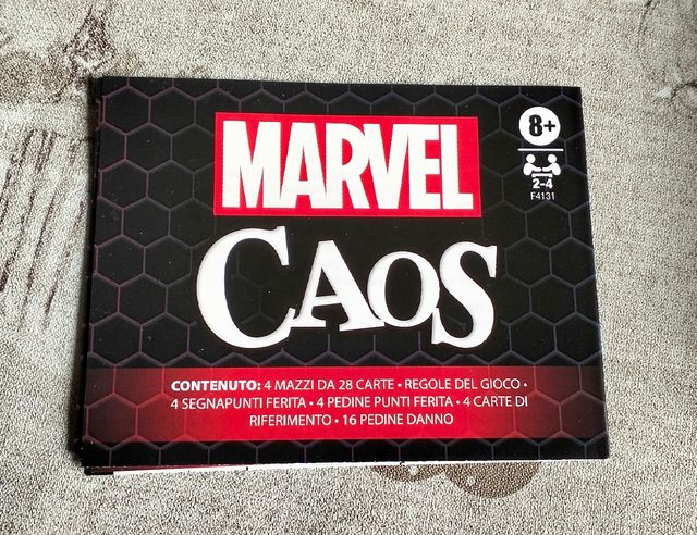Gioco di carte Marvel Caos come nuovo