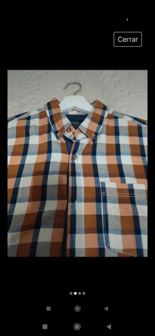 Camisa hombre cuadros de Pull Bear 