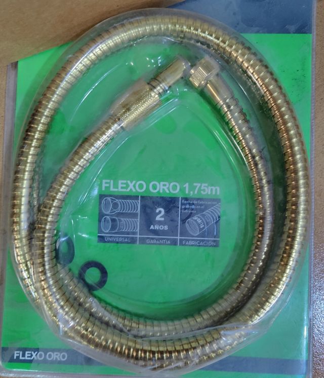 Manguera ducha dorada 1,75cm NUEVO
