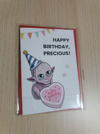 Tarjeta cumpleaños Señor de los anillos