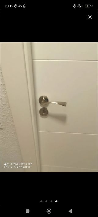 Puerta lacada en blanco 62 cm