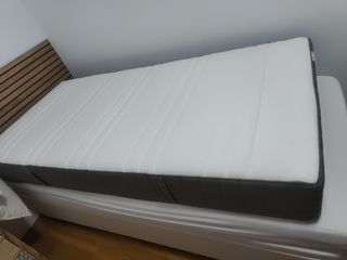 Colchón 90cm casi nuevo. Muelles ensacados y visco