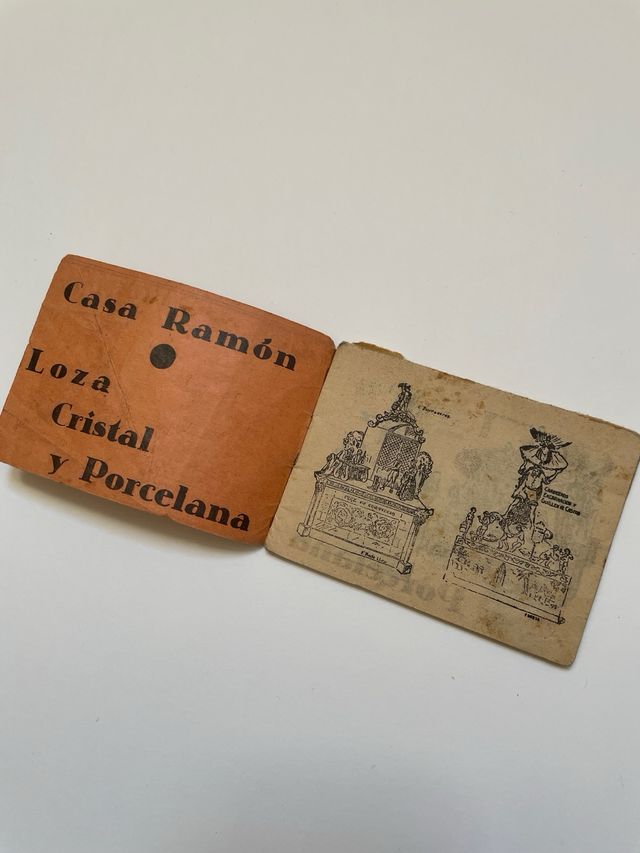 Fallas. Antiguo folleto