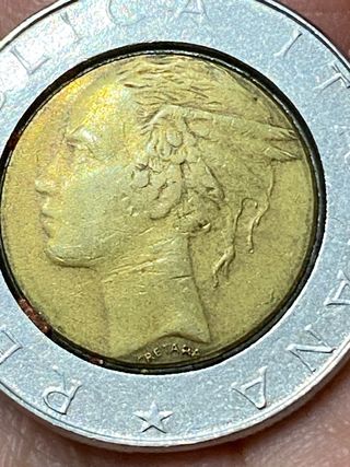 500 lire italiane 1988 errore di conio: data e