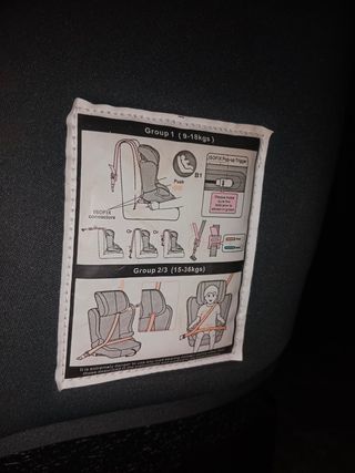 Silla asalvo coche grupo 1, 2,3