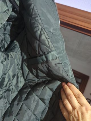 Parka impermeable verde militar multibol