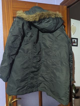 Parka impermeable verde militar multibol