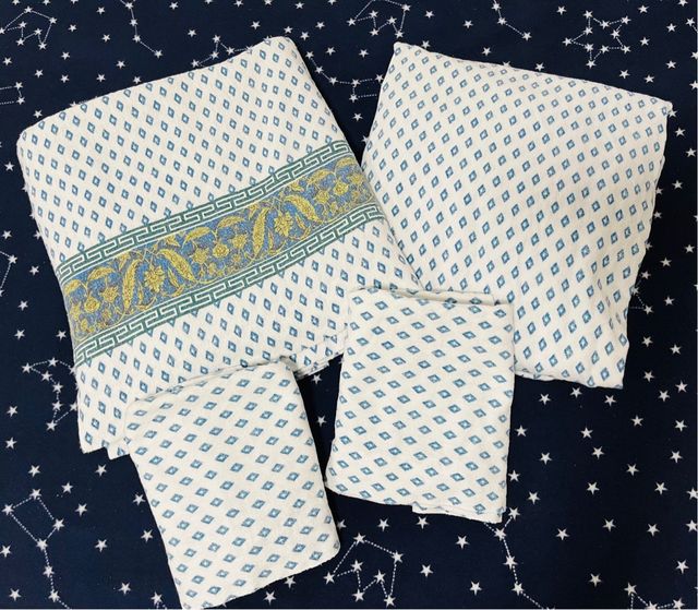 Juego de sábanas de coralina de Dama