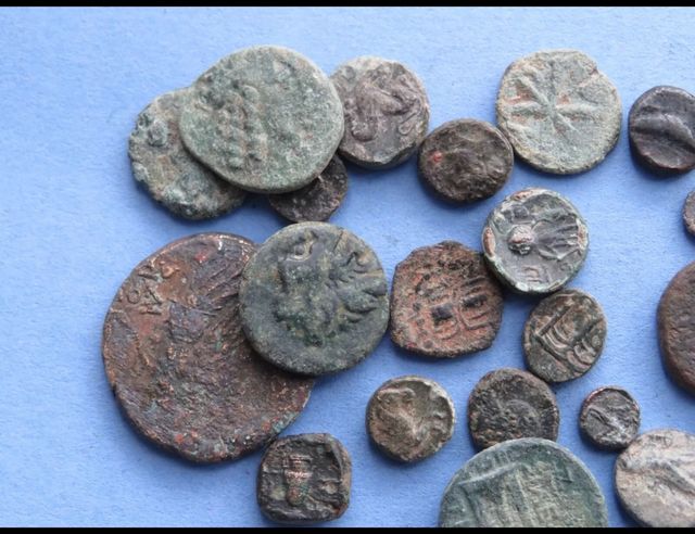 Lote de 25 monedas griegas