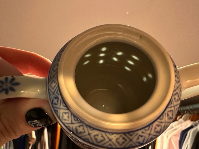 Açucareiro e Leiteira loiça chinesa bago de arroz