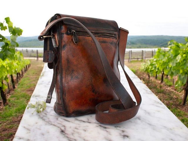 Tracolla in pelle Maledetti Toscani dal 1848