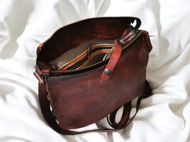 Tracolla in pelle Maledetti Toscani dal 1848