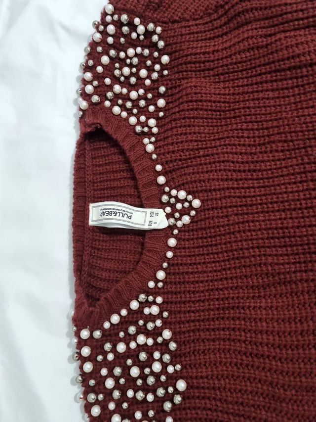 Vestido lana perlas 3x10eu