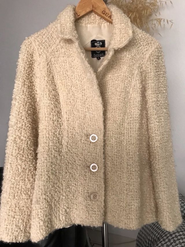 CHAQUETA BORREGUITO PURA LANA FORRADA AÑOS 60