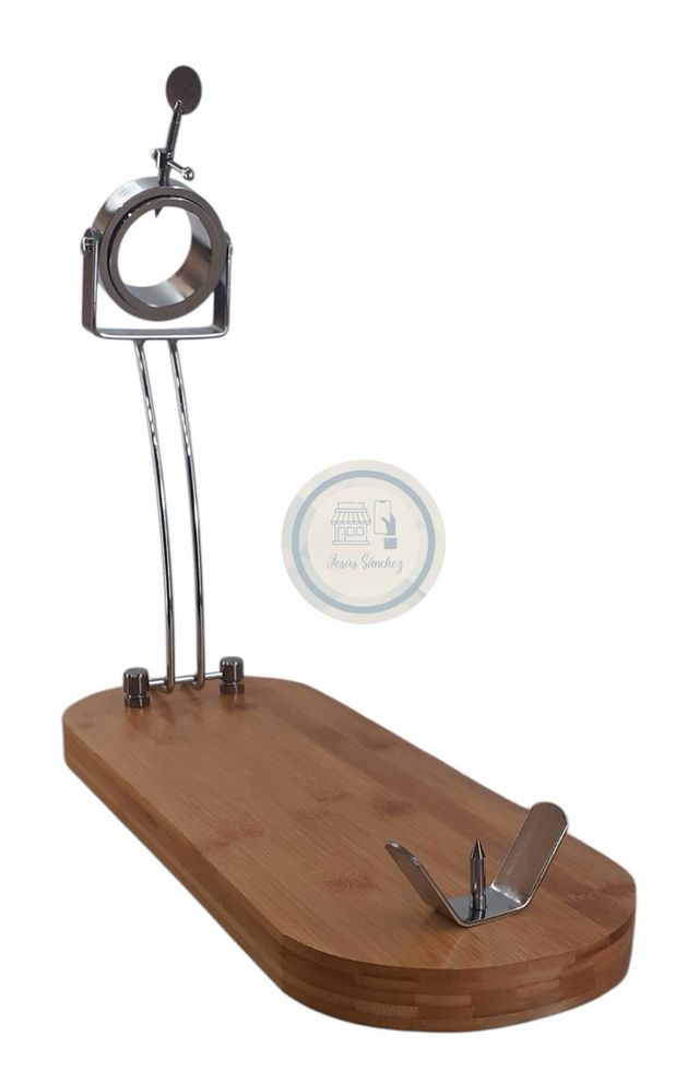 Jamonero madera y acero inox.