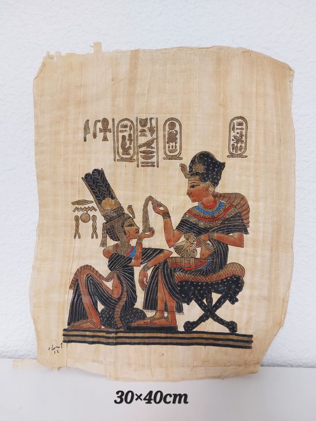 Tres papiros egipcios para enmarcar.