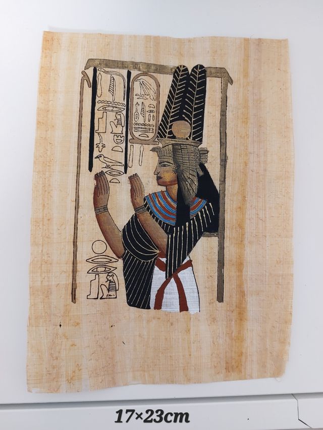 Tres papiros egipcios para enmarcar.