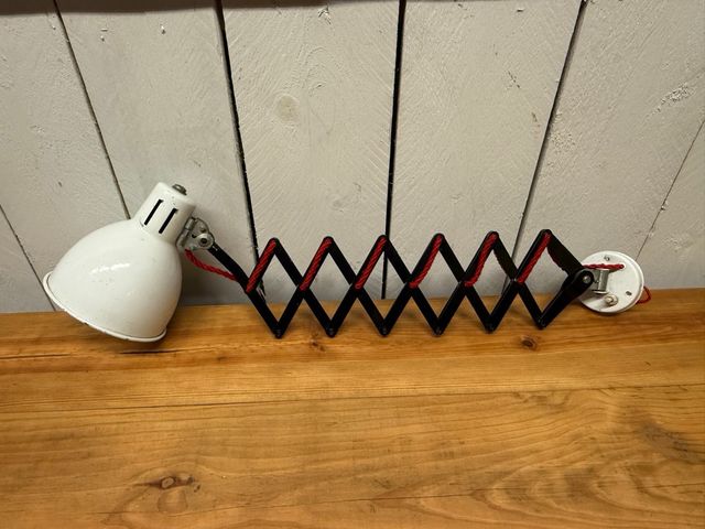 Candeeiro articulado de parede vintage